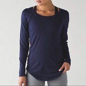 Lululemon Locarno Long Sleeve Navy Shirt